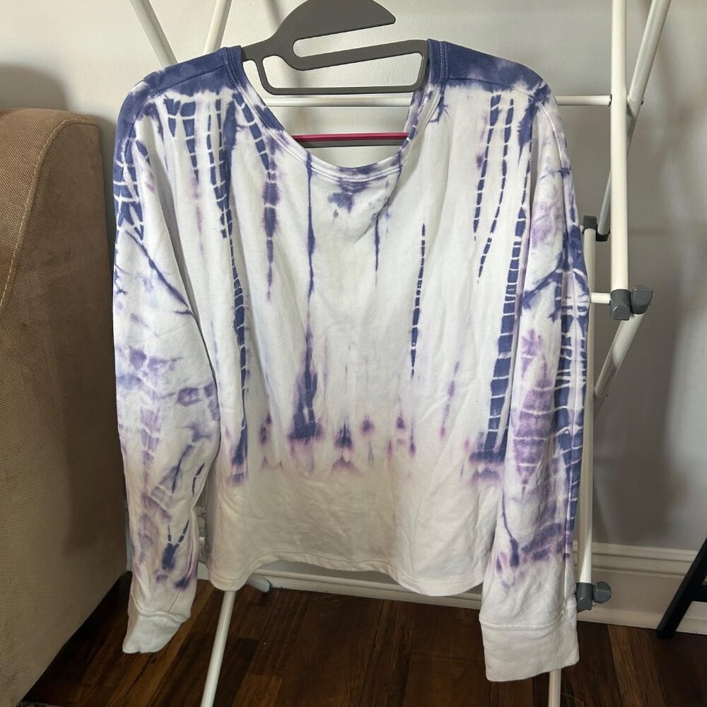 Anthropologie Tie Dye Crop Sweatshirt